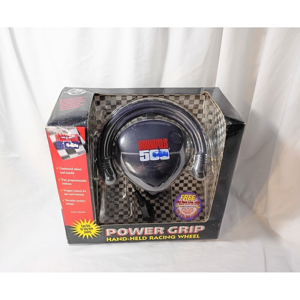 Indianapolis 500 Power Grip Hand-Held Racing Wheel - SEALED